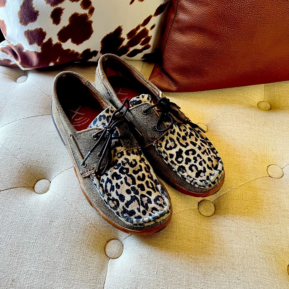 Twisted X Cheetah print driving Mocs 8